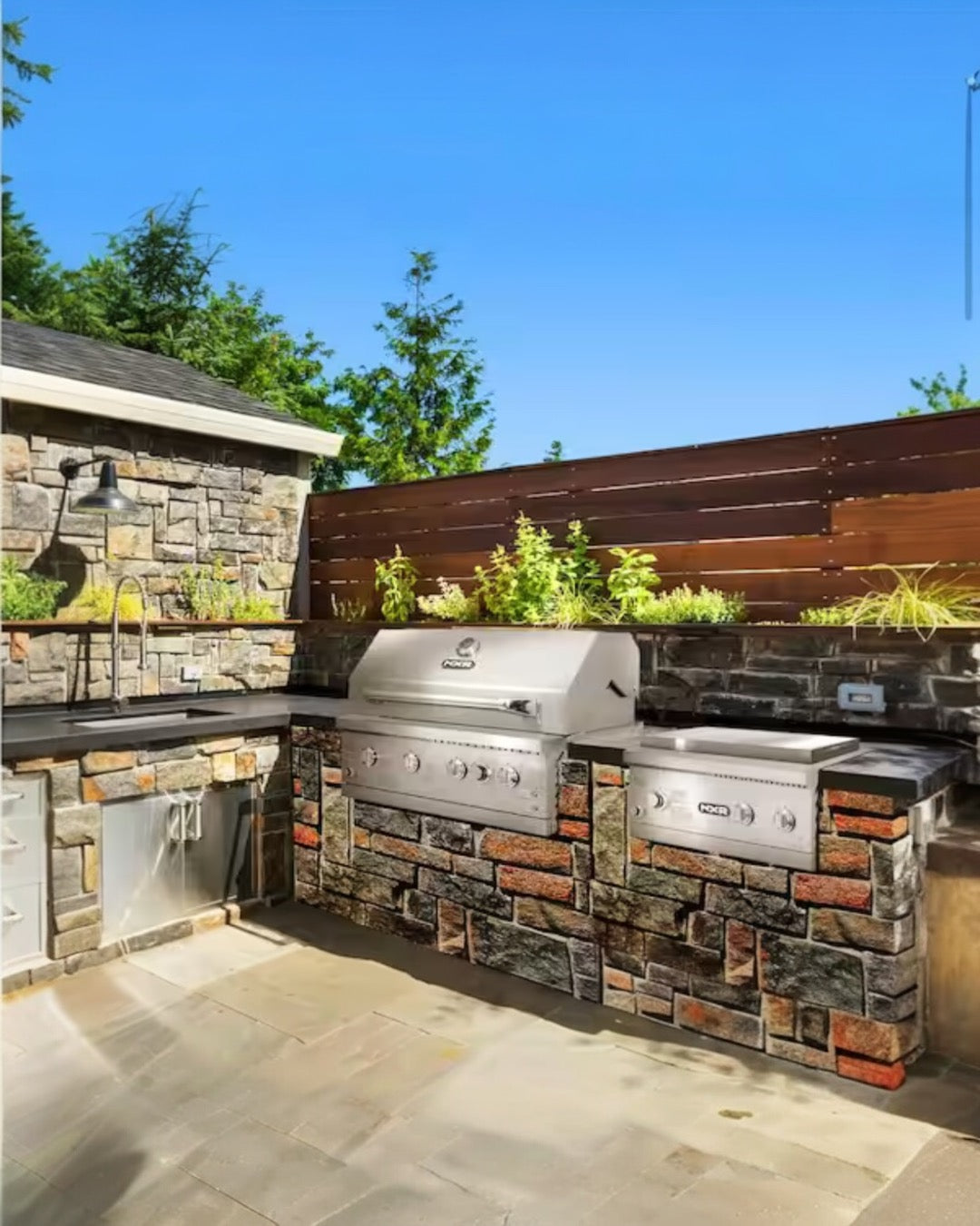 NXR combo Asador + Side burner