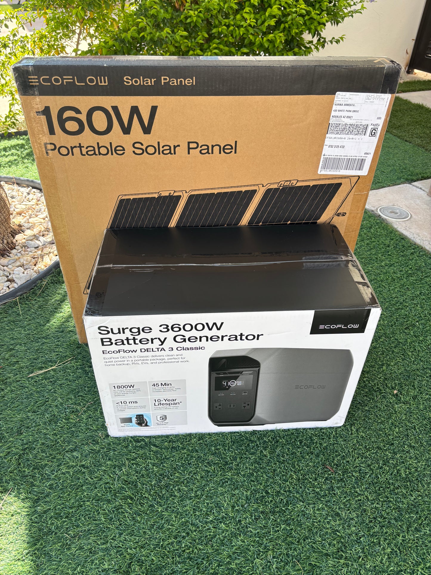 Ecoflow Delta 3 Classic con panel solar 160w