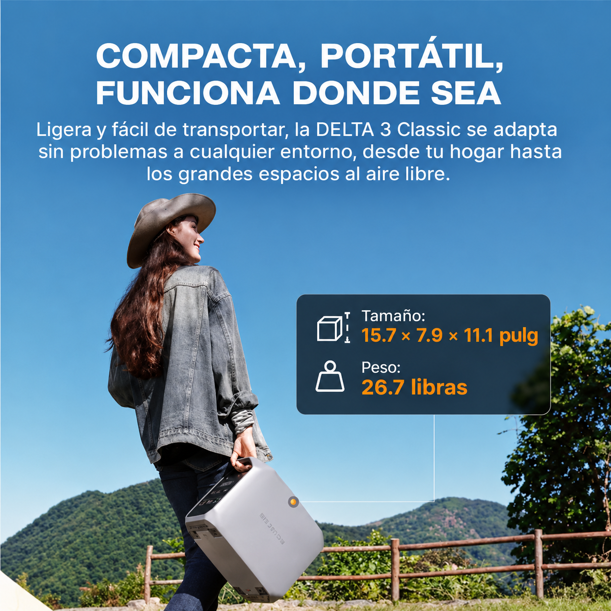 Ecoflow Delta 3 Classic con panel solar 160w